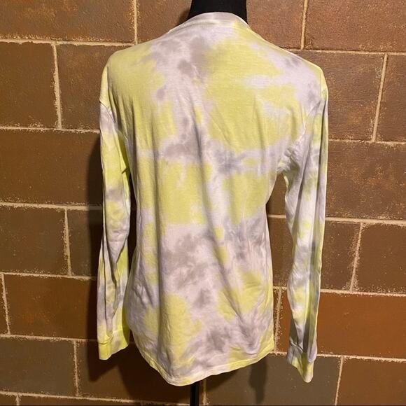 Disney Tie Dye  Yellow Mickey Long Sleeve T-Shirt Women's S Small - Picture 5 of 7